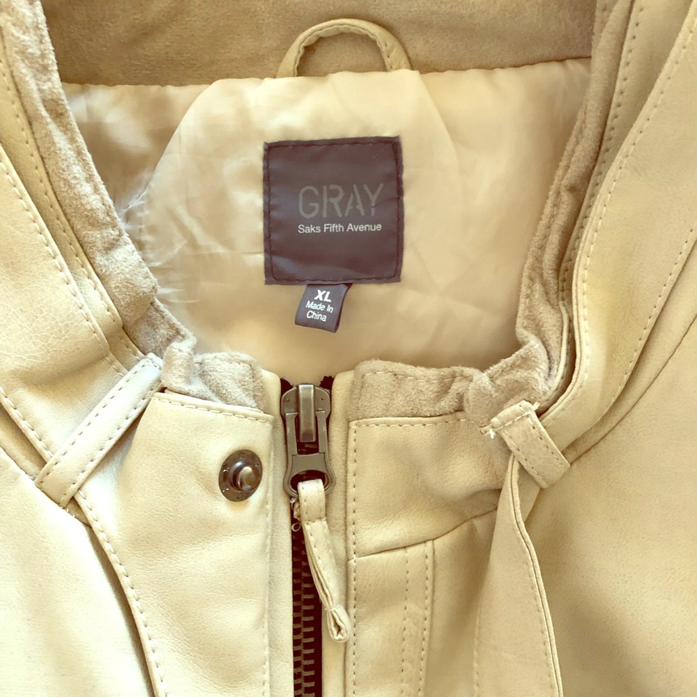 Bomber Jacket. Gray by Saks 5th Ave. size XL